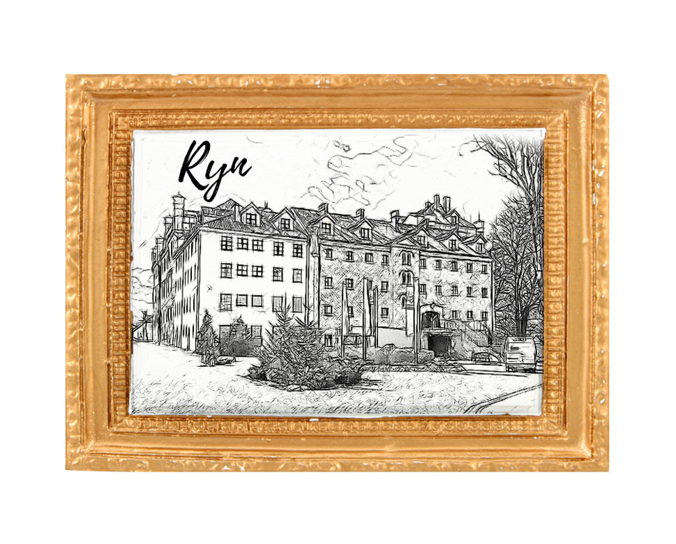 Polyresinowy magnes rama Ryn