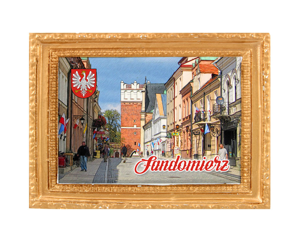 Polyresinowy magnes rama Sandomierz