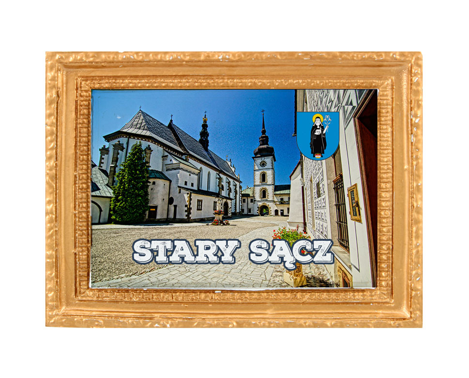 Polyresinowy magnes rama Stary Sącz