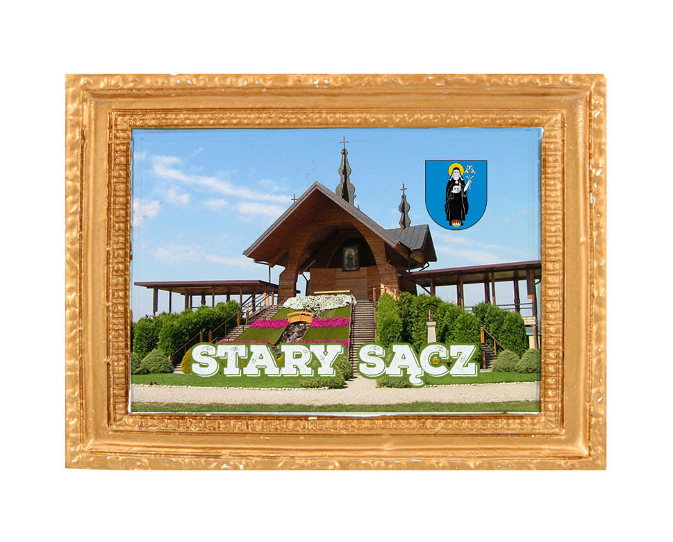 Polyresinowy magnes rama Stary Sącz