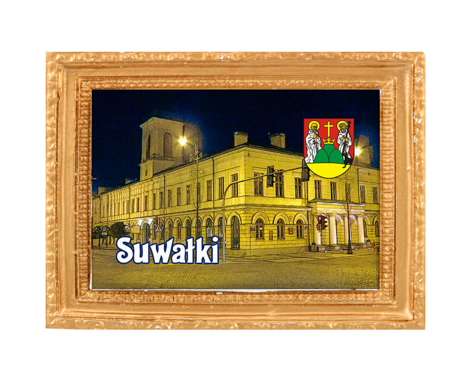 Polyresinowy magnes rama Suwałki