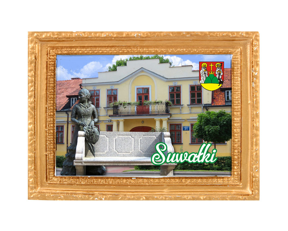 Polyresinowy magnes rama Suwałki