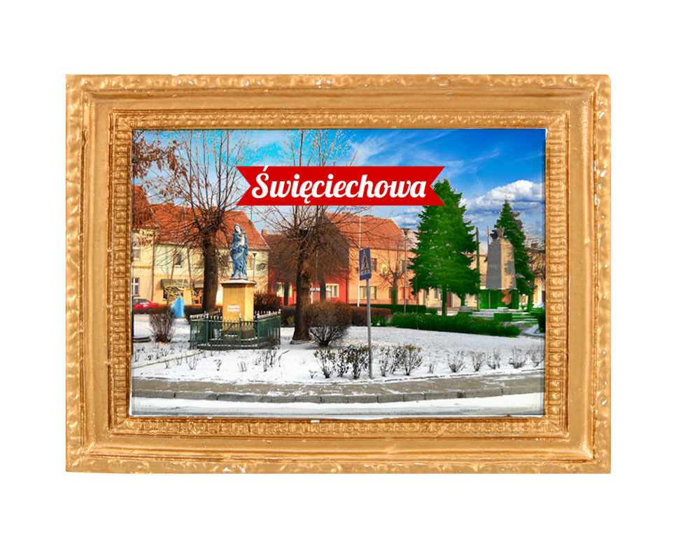Polyresinowy magnes rama Święciechowa