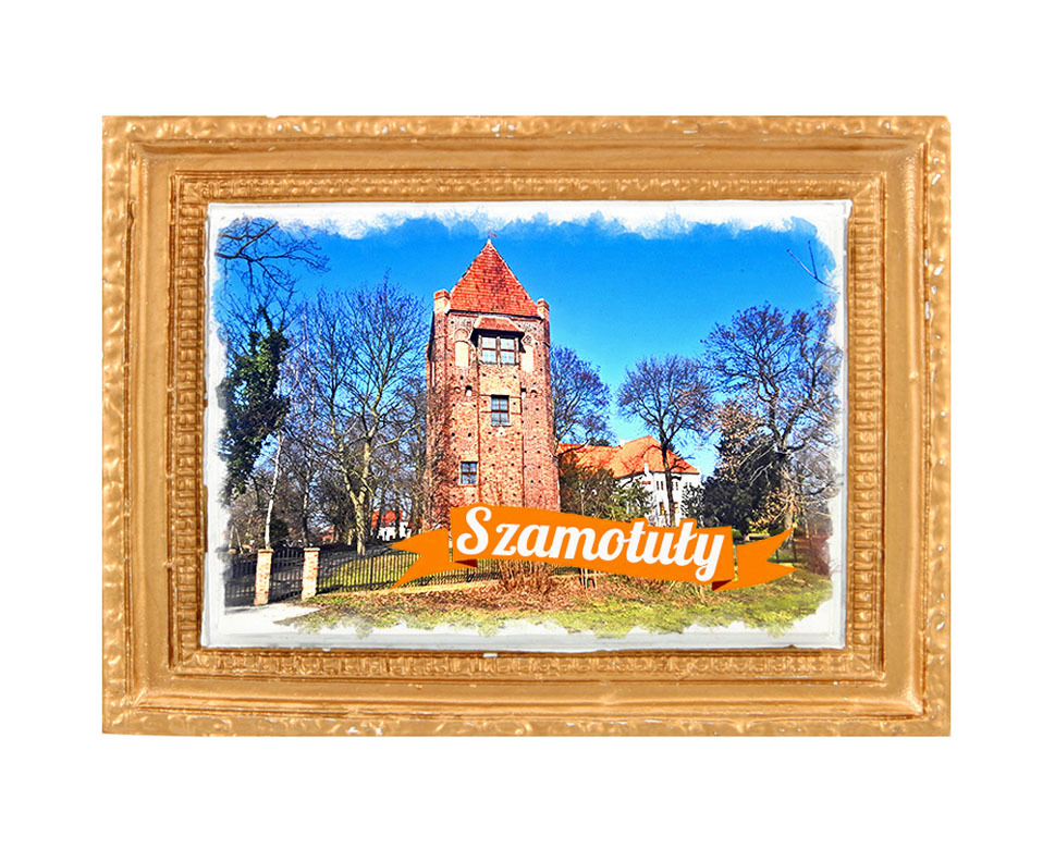 Polyresinowy magnes rama Szamotuły