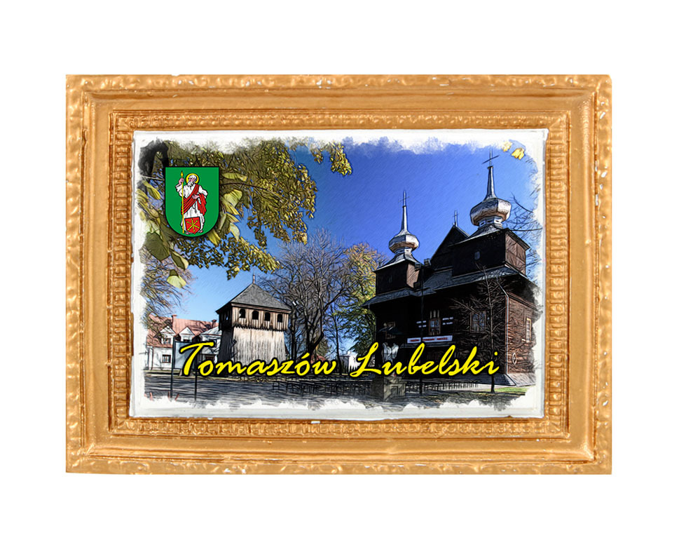 Polyresinowy magnes rama Tomaszów Lubelski