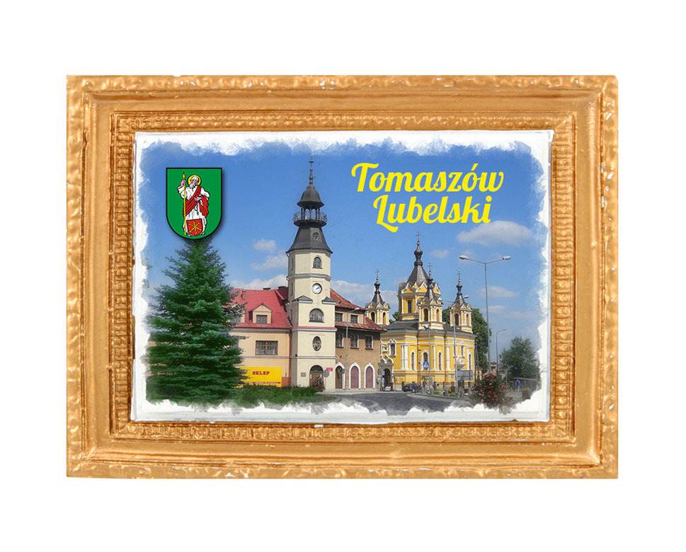 Polyresinowy magnes rama Tomaszów Lubelski