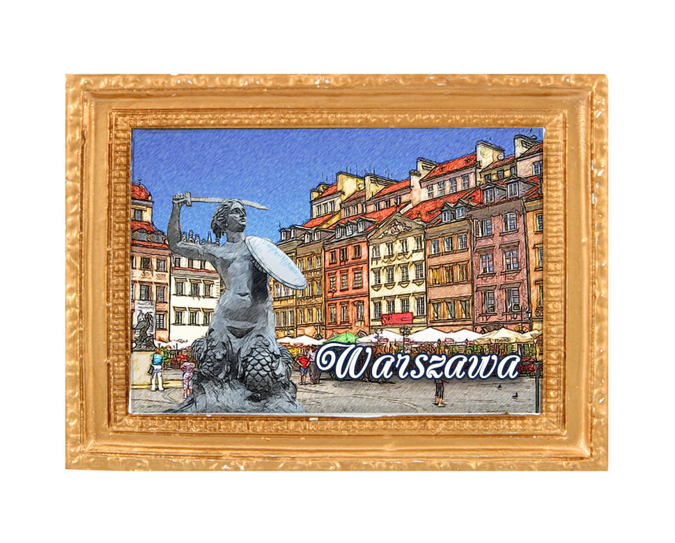 Polyresinowy magnes rama Warszawa