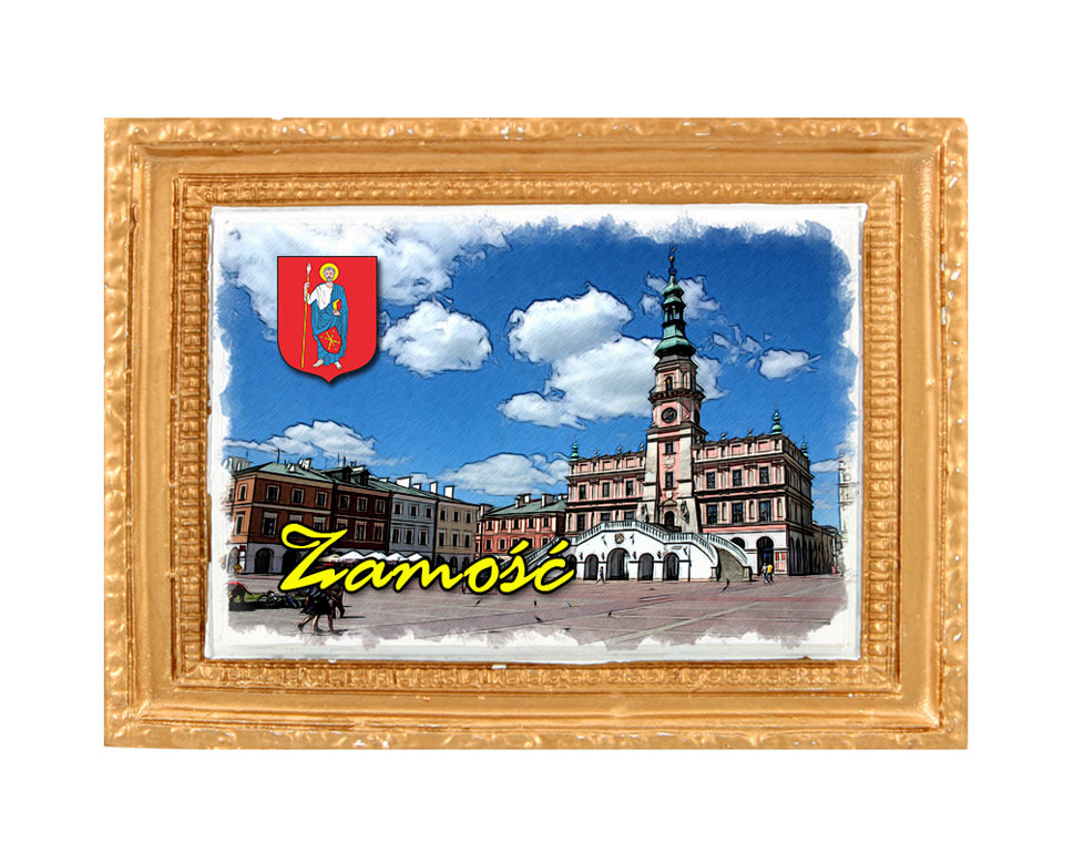 Polyresinowy magnes rama Zamość