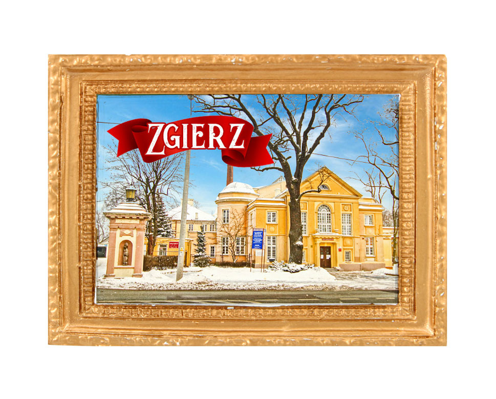 Polyresinowy magnes rama Zgierz