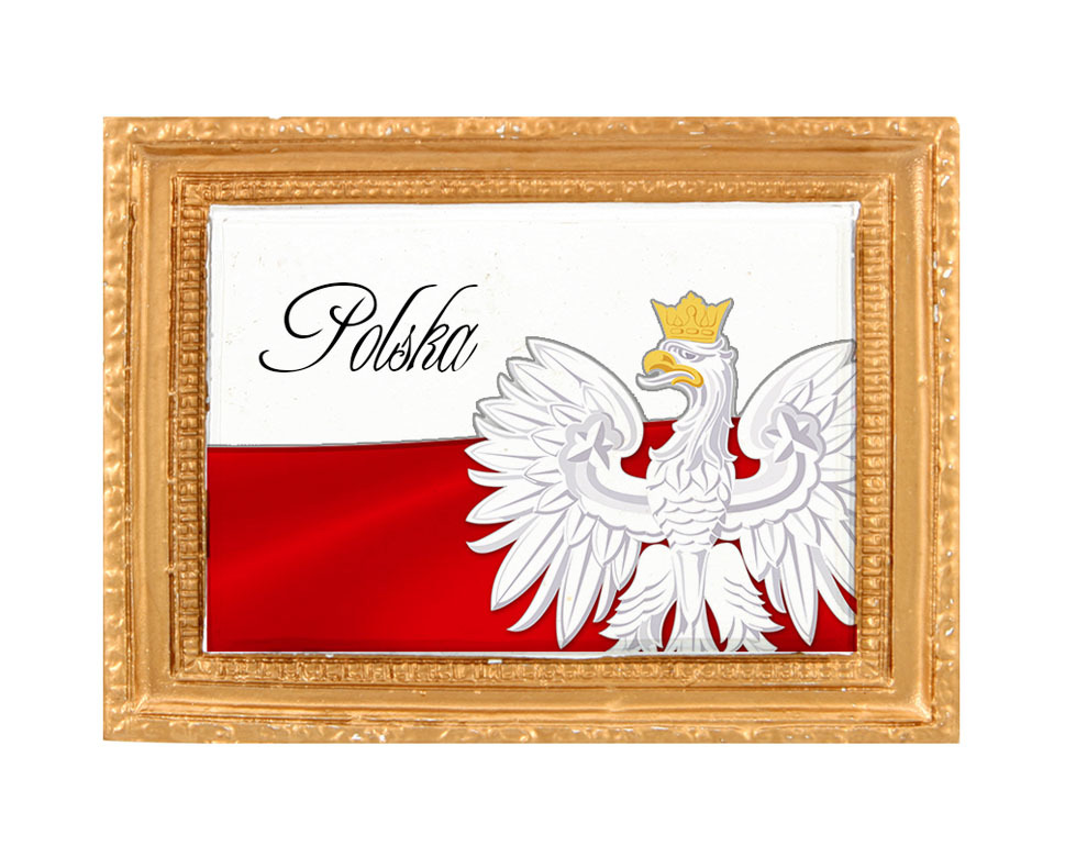 Polyresinowy magnes rama Polska