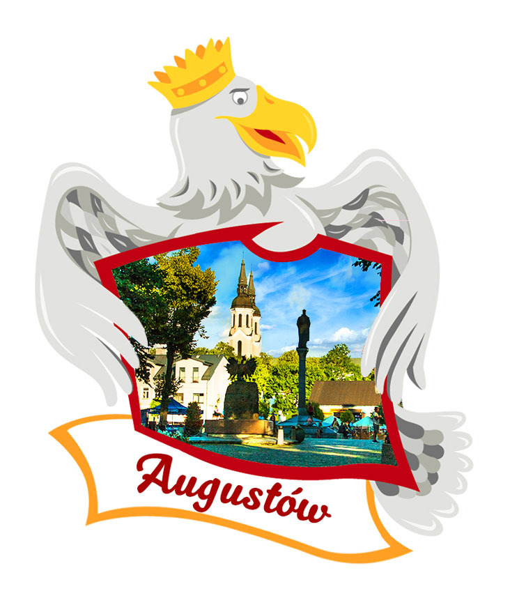 Polyresinowy magnes Orzeł Augustów
