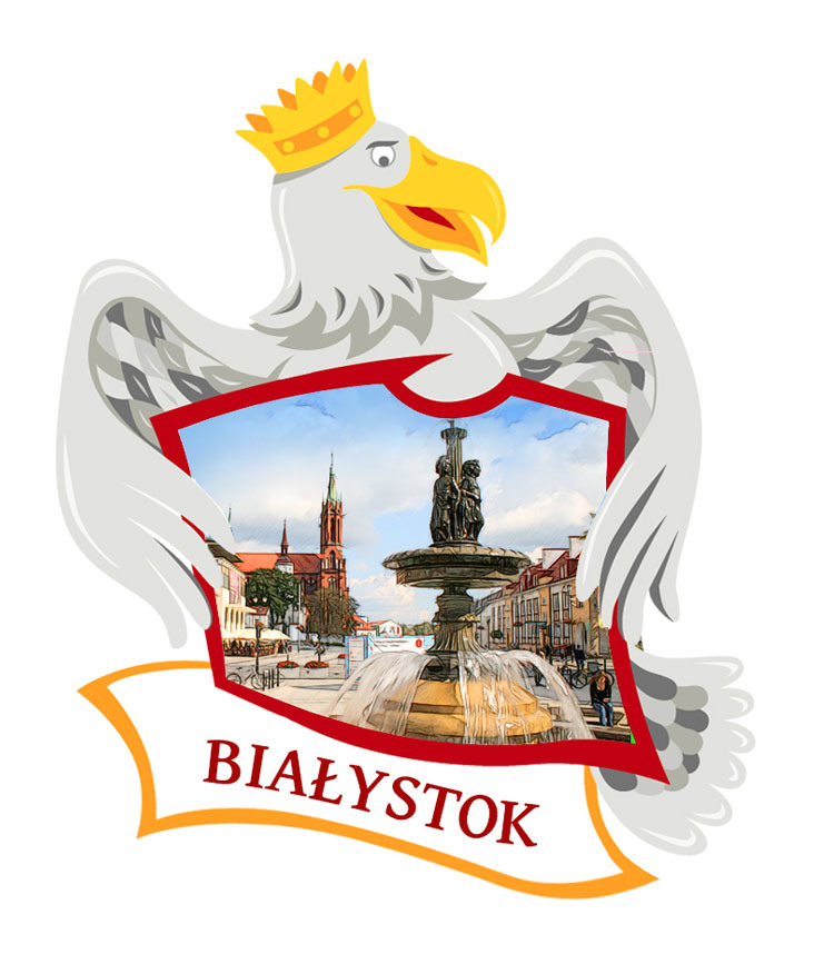 Polyresinowy magnes Orzeł Białystok