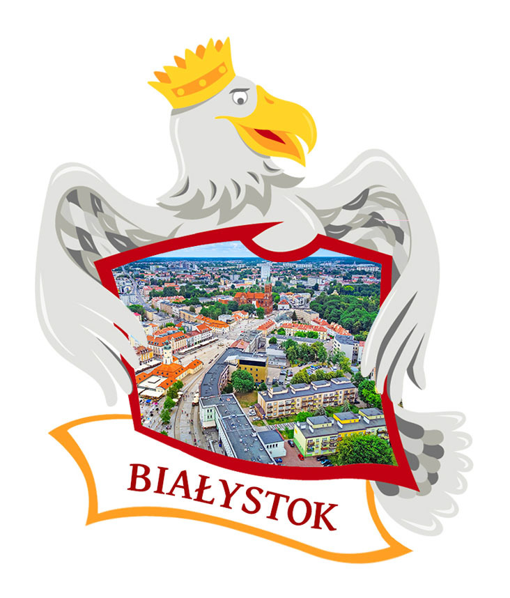 Polyresinowy magnes Orzeł Białystok