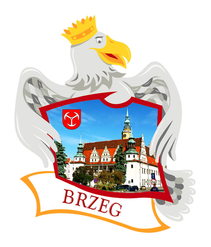 Polyresinowy magnes Orzeł Brzeg