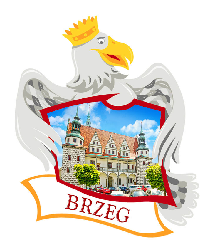 Polyresinowy magnes Orzeł Brzeg