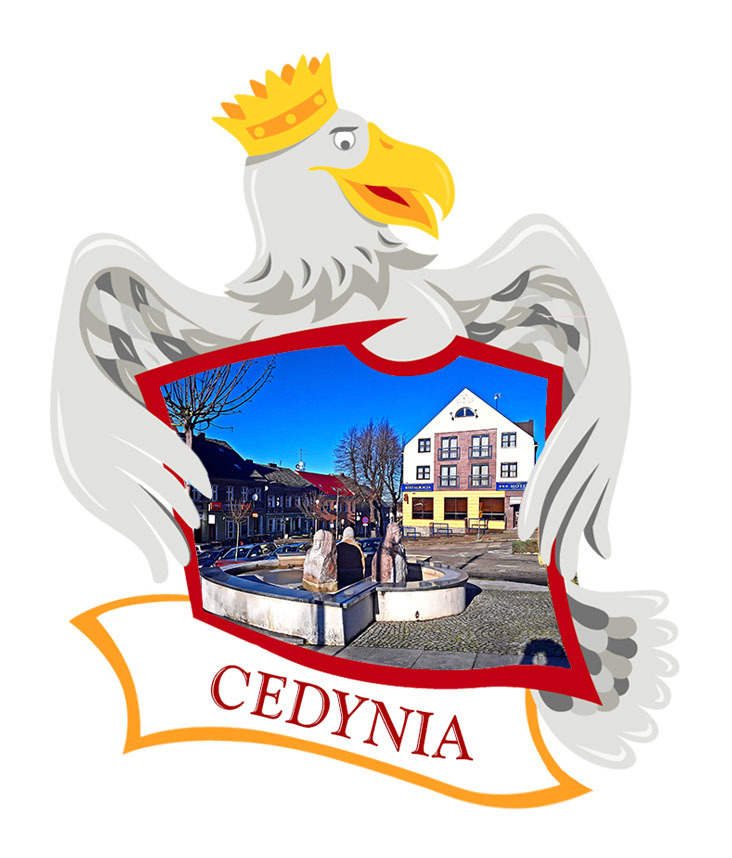 Polyresinowy magnes Orzeł Cedynia
