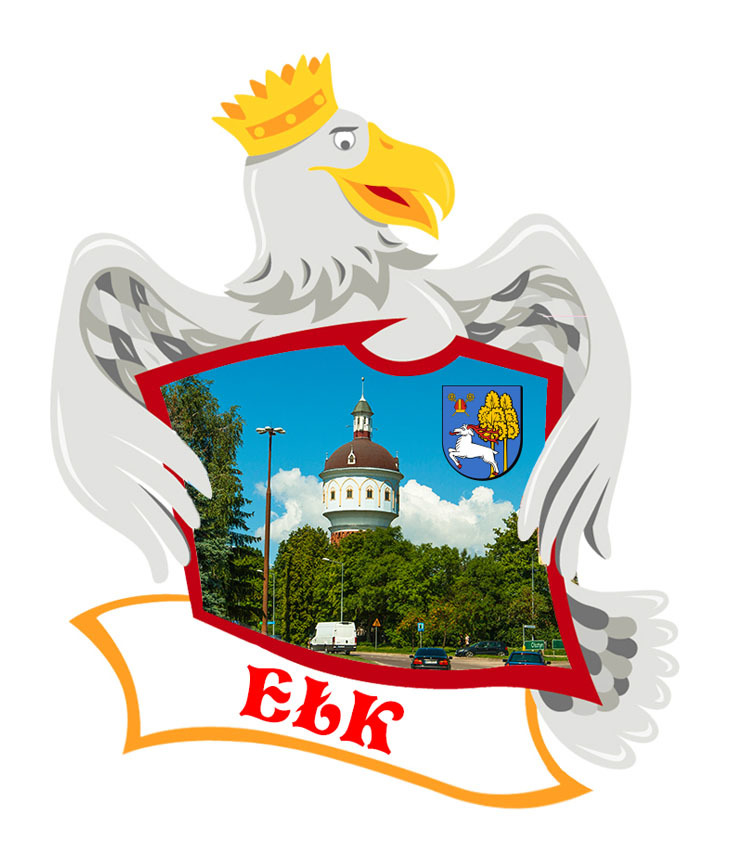 Polyresinowy magnes Orzeł Ełk