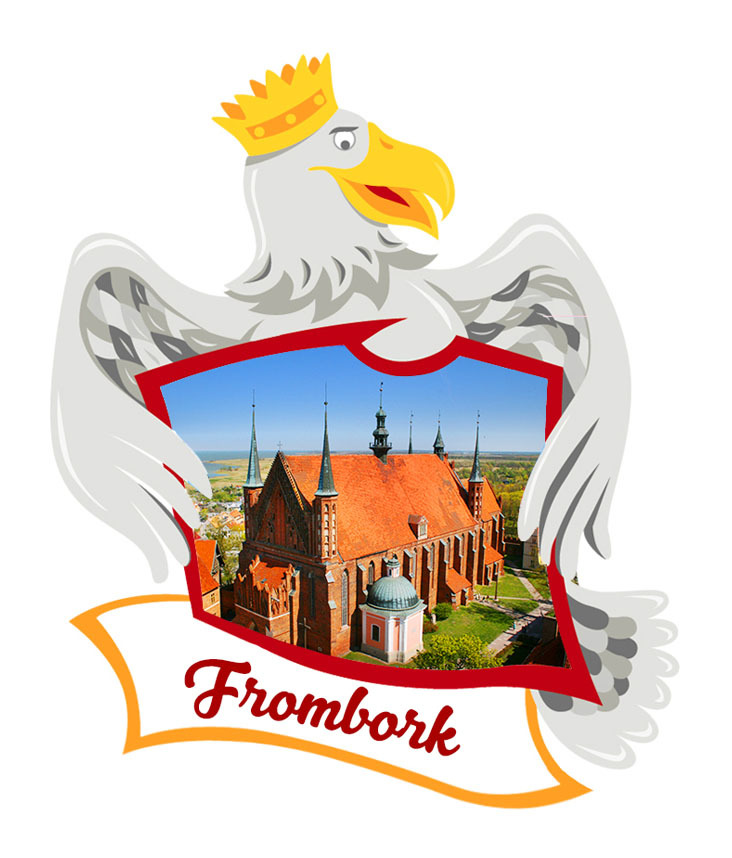 Polyresinowy magnes Orzeł Frombork