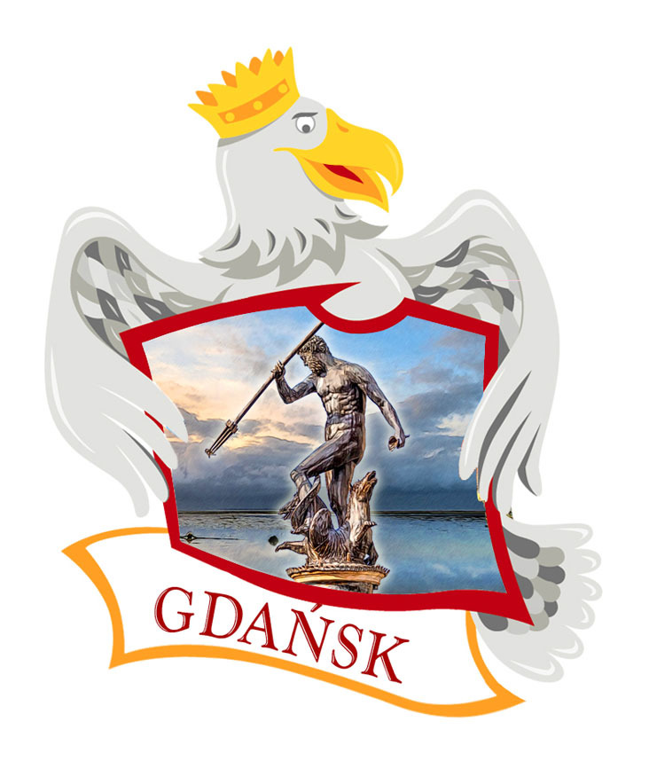 Polyresinowy magnes Orzeł Gdańsk