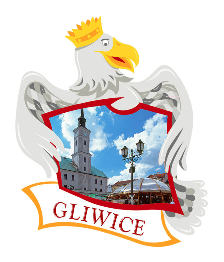 Polyresinowy magnes Orzeł Gliwice