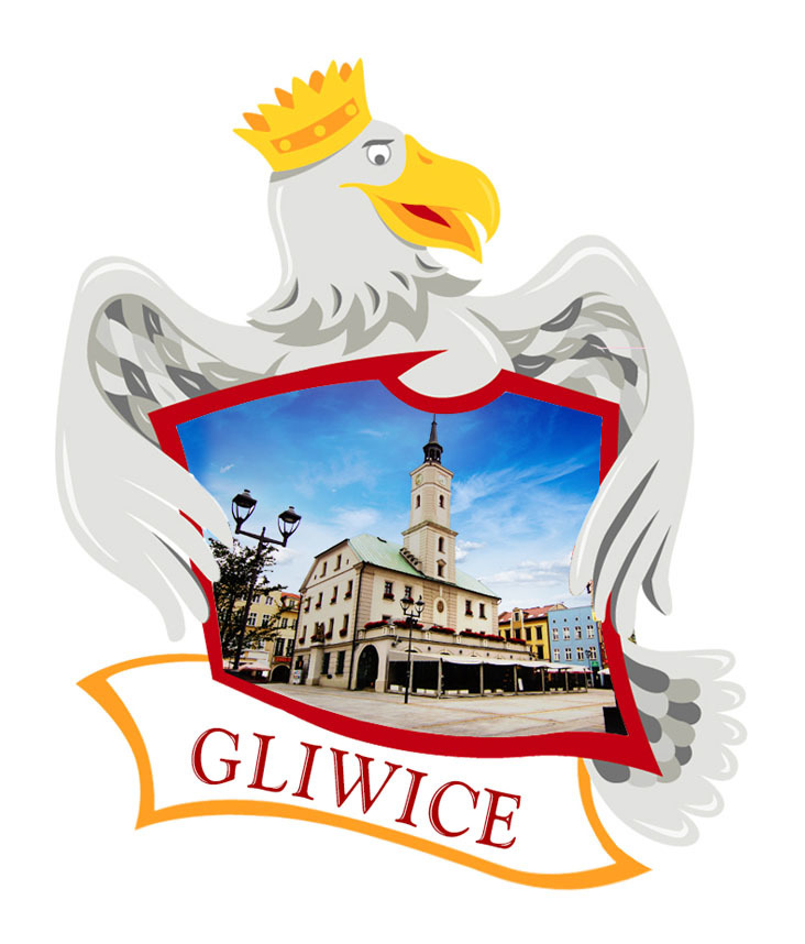 Polyresinowy magnes Orzeł Gliwice