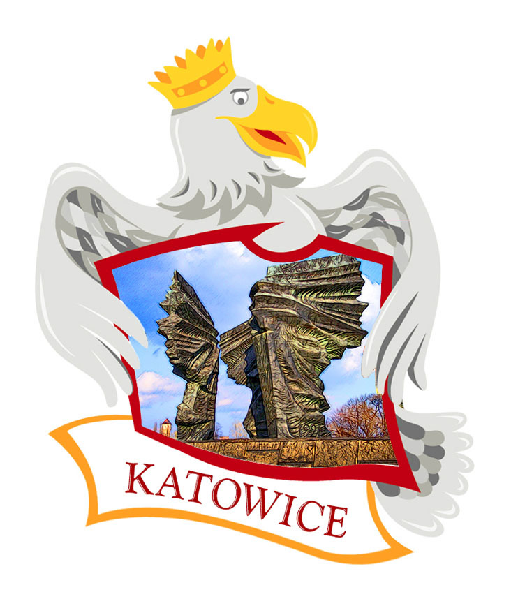 Polyresinowy magnes Orzeł Katowice
