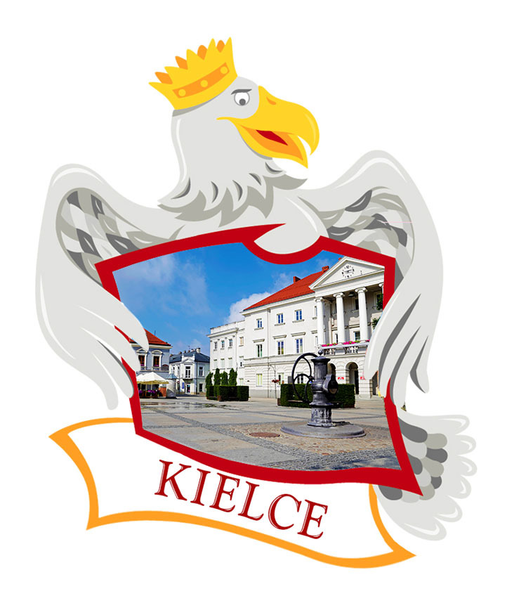 Polyresinowy magnes Orzeł Kielce