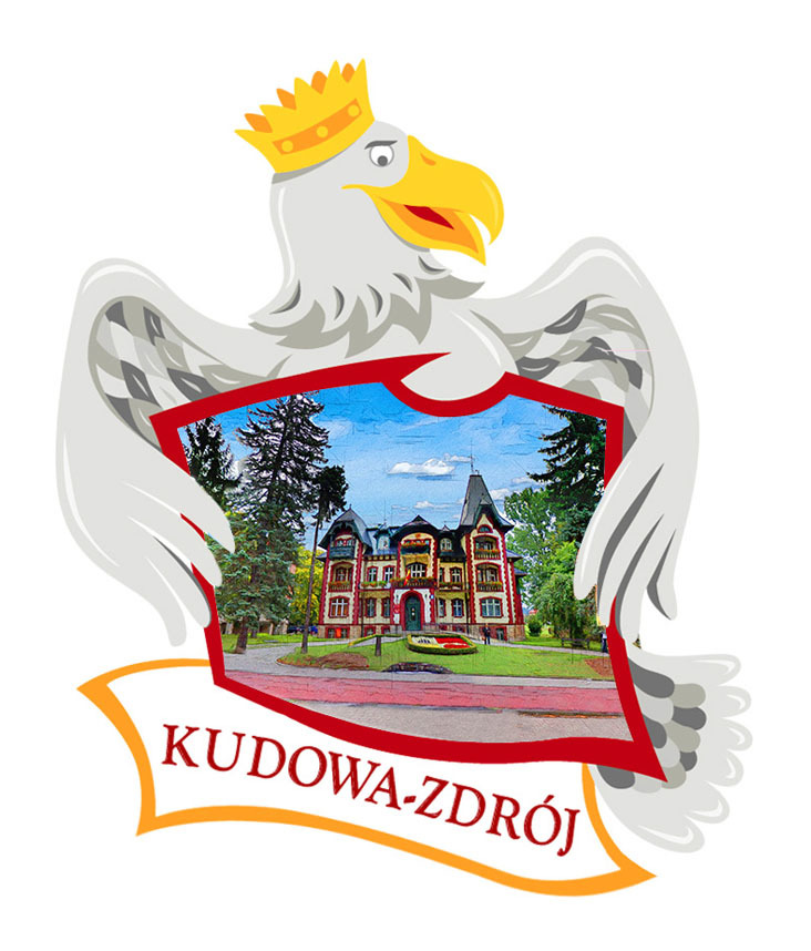 Polyresinowy magnes Orzeł Kudowa-Zdrój