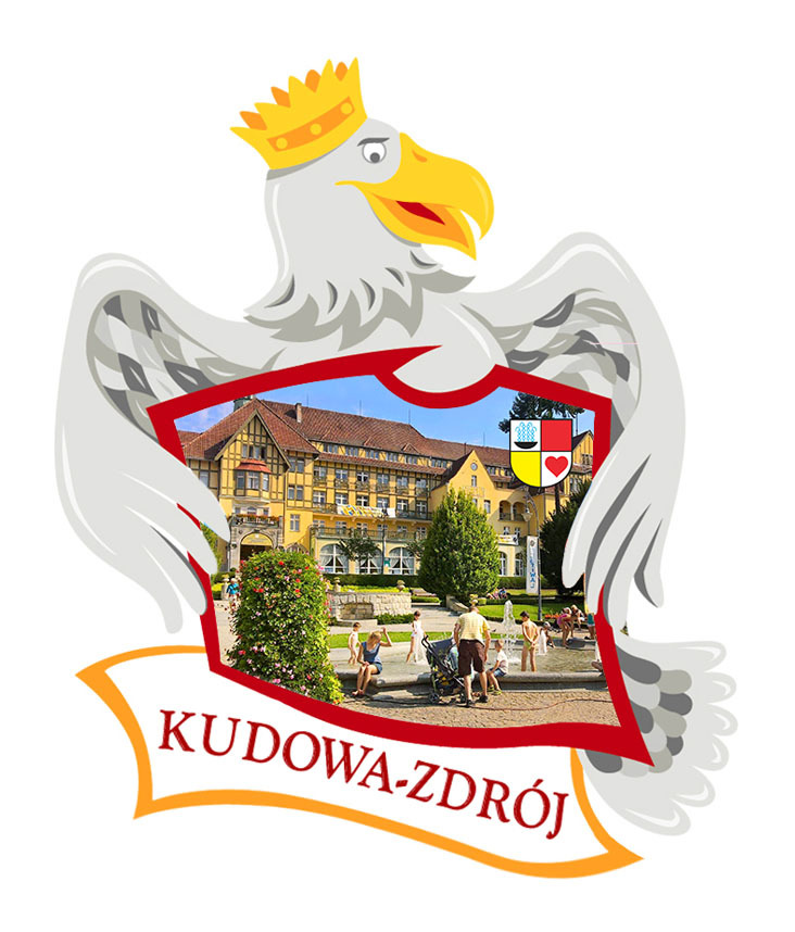 Polyresinowy magnes Orzeł Kudowa-Zdrój