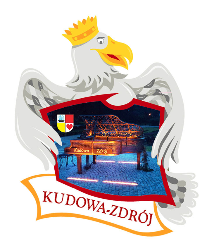 Polyresinowy magnes Orzeł Kudowa-Zdrój