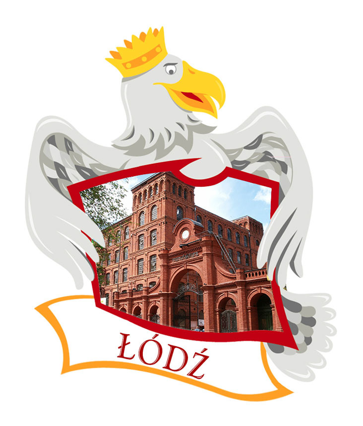 Polyresinowy magnes Orzeł Łódź