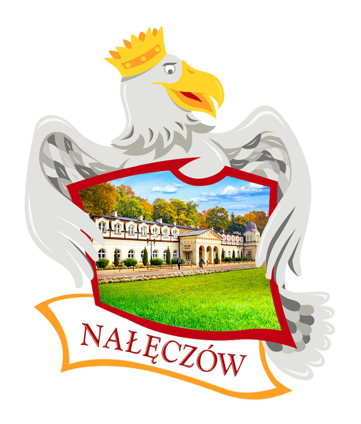 Polyresinowy magnes Orzeł Nałęczów