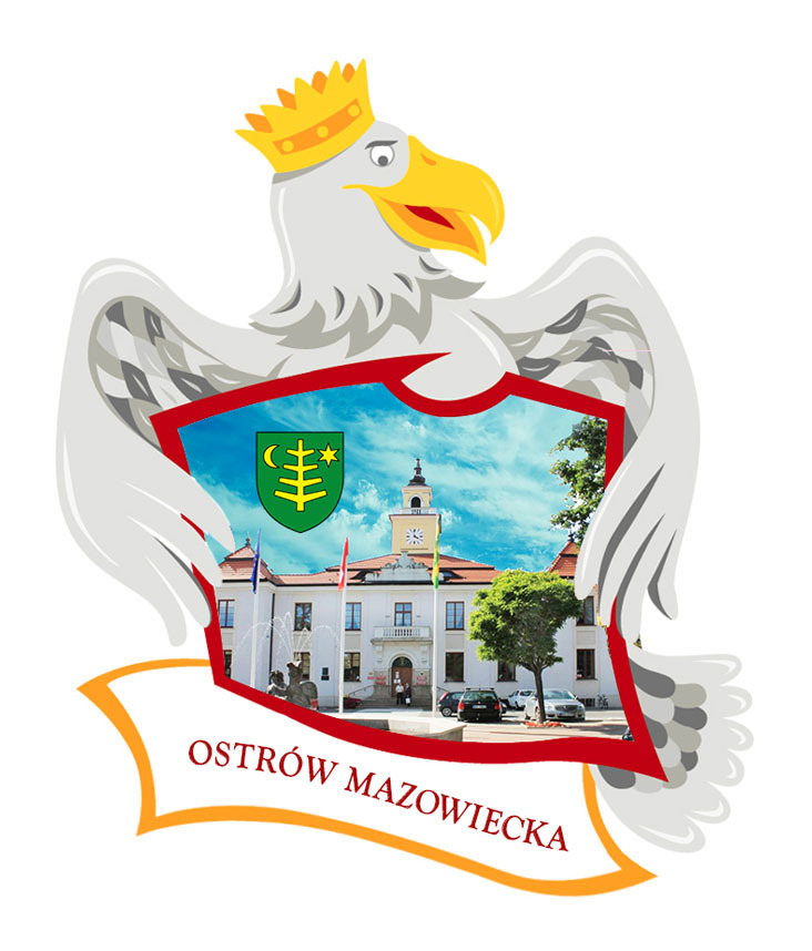 Polyresinowy magnes Orzeł Ostrów Mazowiecka
