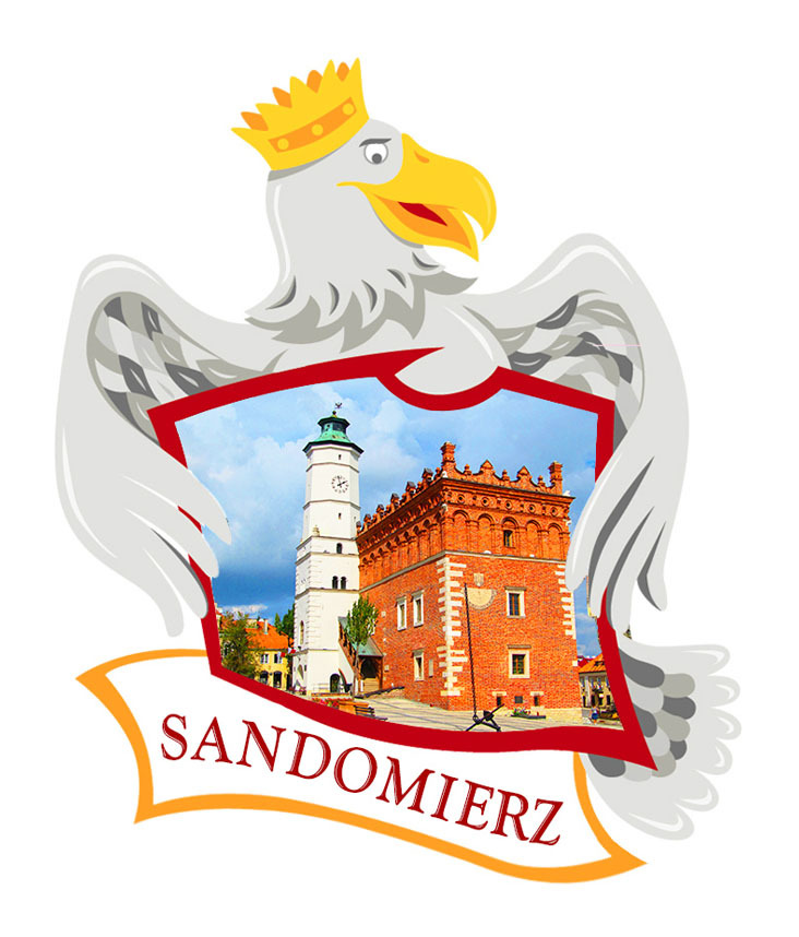 Polyresinowy magnes Orzeł Sandomierz