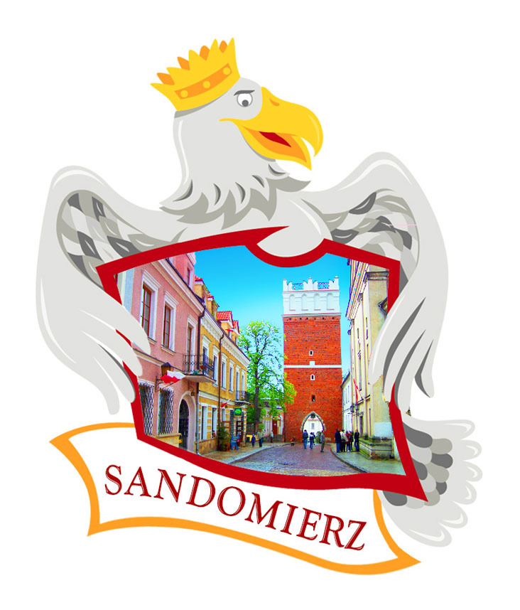 Polyresinowy magnes Orzeł Sandomierz