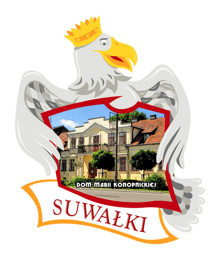 Polyresinowy magnes Orzeł Suwałki