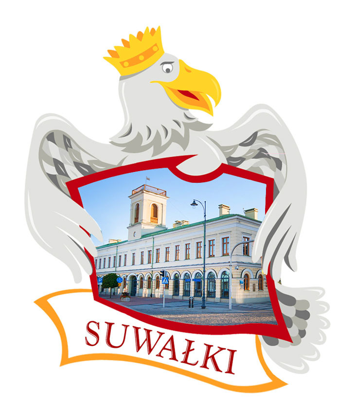 Polyresinowy magnes Orzeł Suwałki