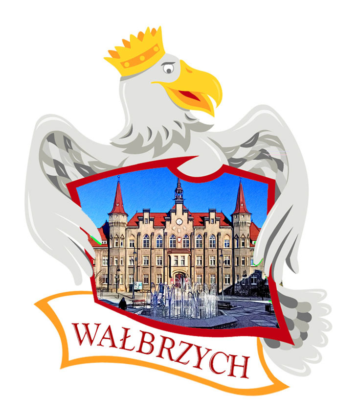 Polyresinowy magnes Orzeł Wałbrzych