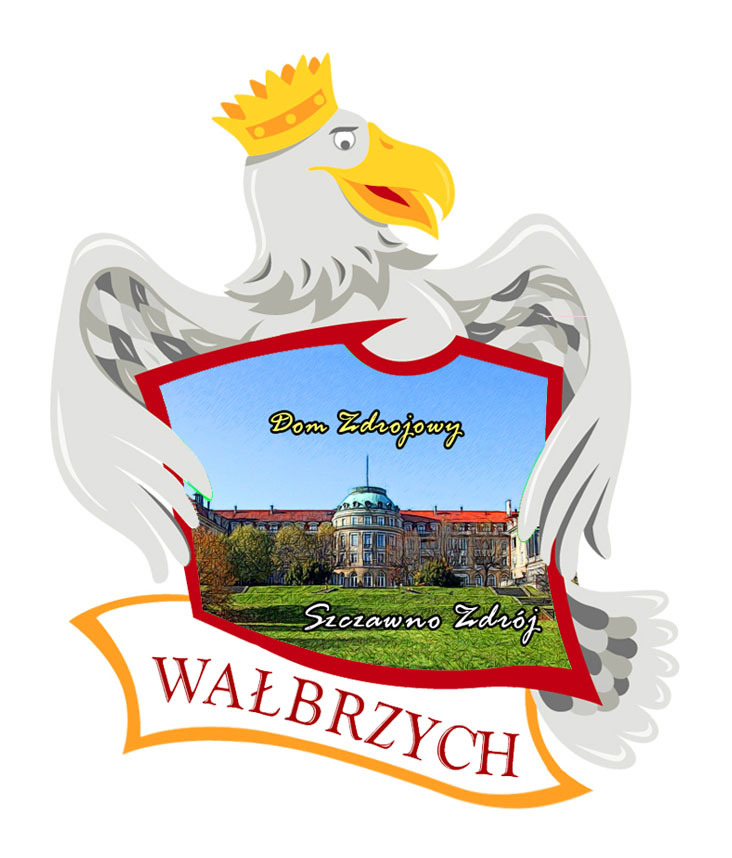 Polyresinowy magnes Orzeł Wałbrzych