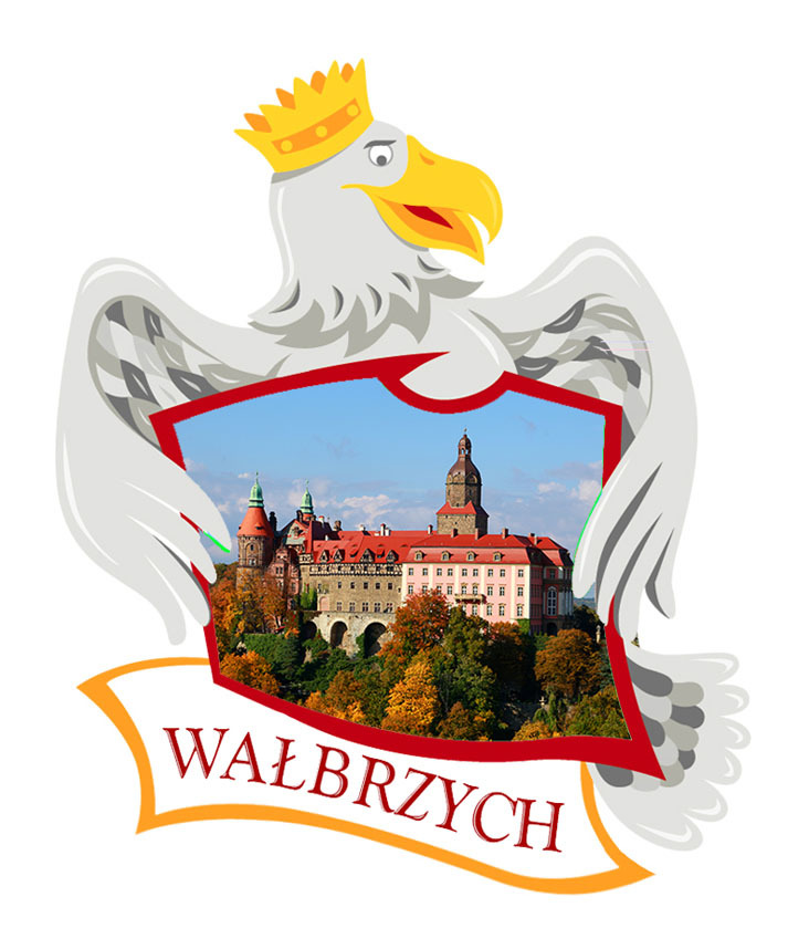 Polyresinowy magnes Orzeł Wałbrzych