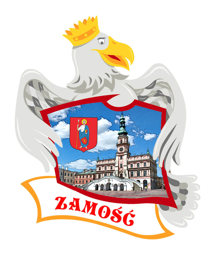 Polyresinowy magnes Orzeł Zamość