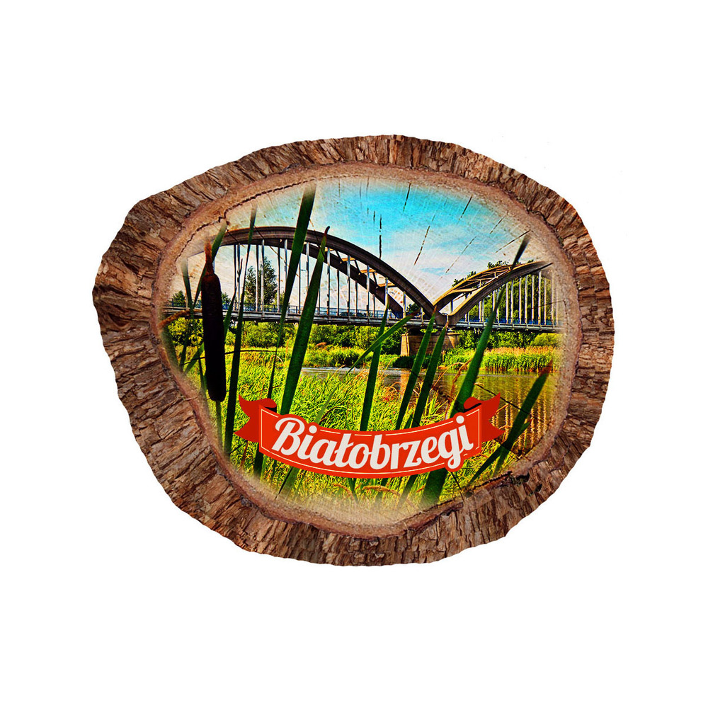 Magnes polyresinowy pieniek owal Białobrzegi
