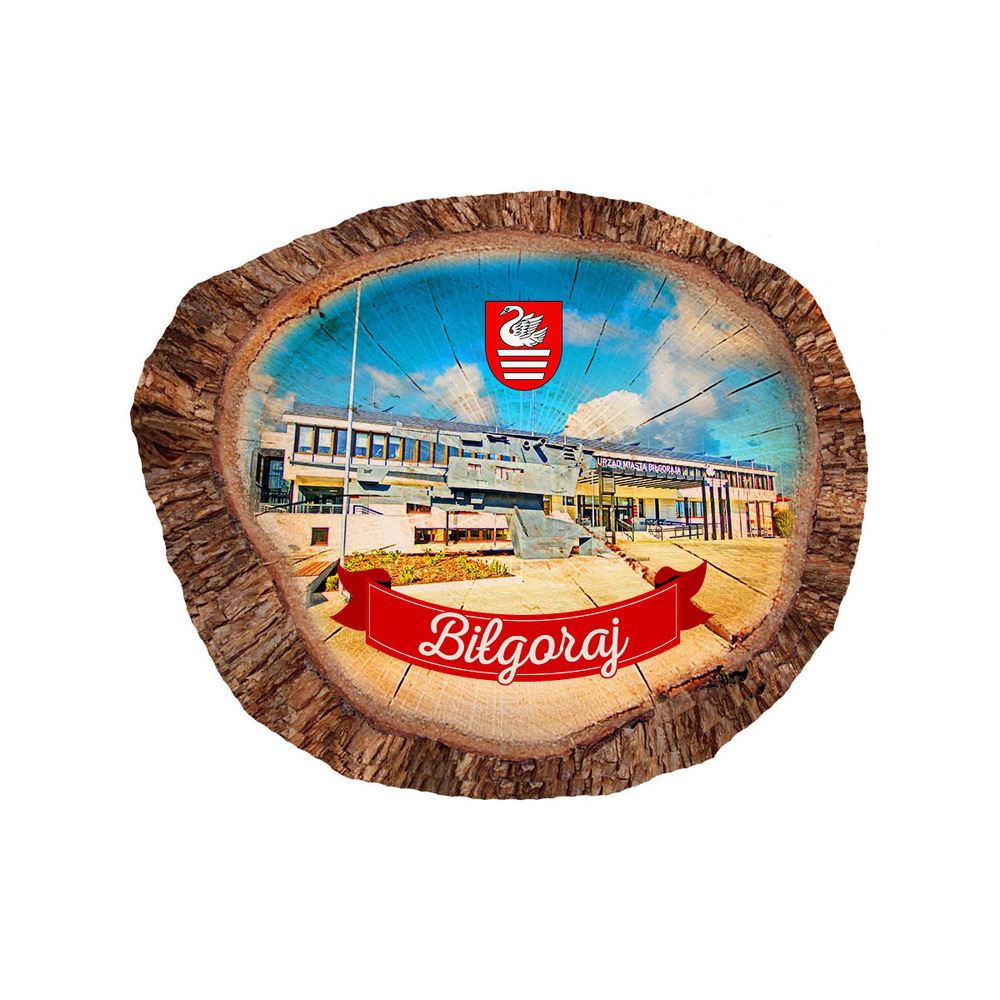 Magnes polyresinowy pieniek owal Biłgoraj