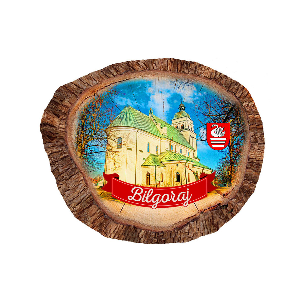 Magnes polyresinowy pieniek owal Biłgoraj