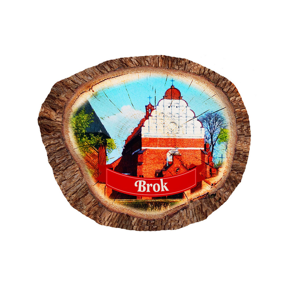 Magnes polyresinowy pieniek owal Brok