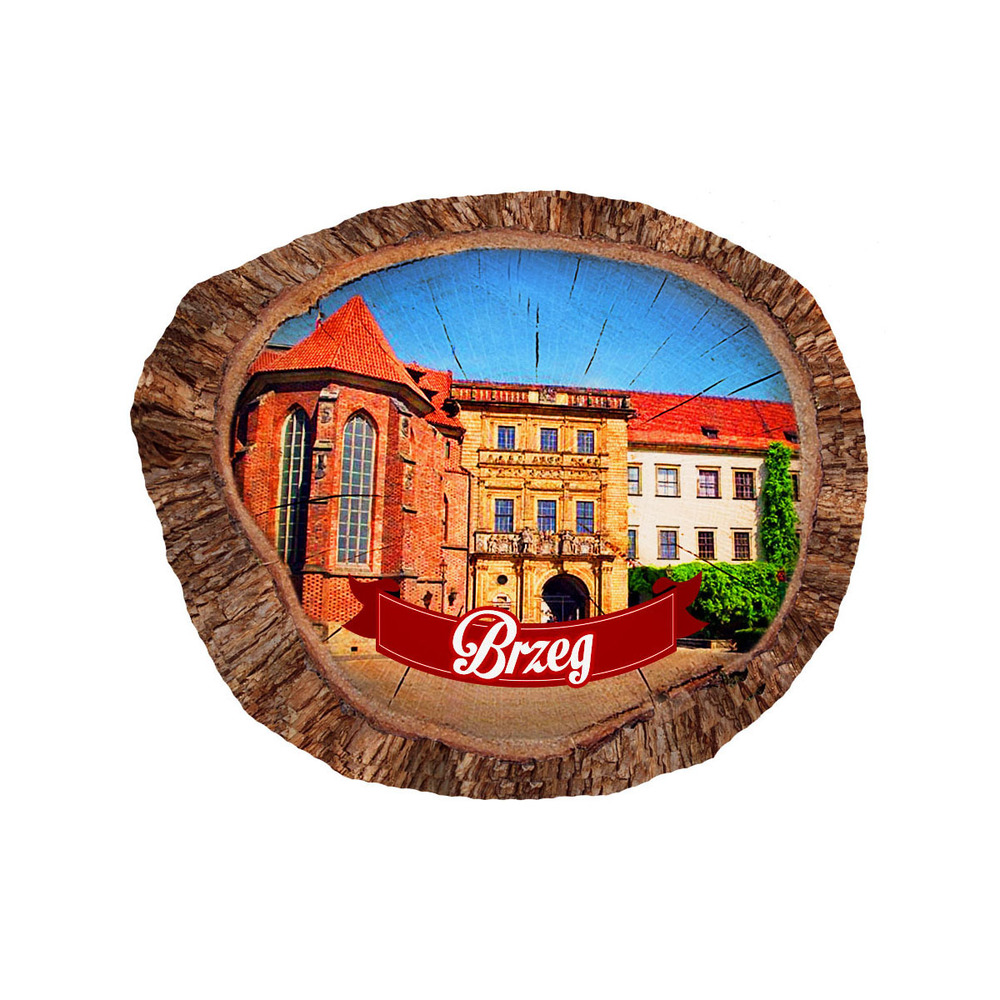Magnes polyresinowy pieniek owal Brzeg