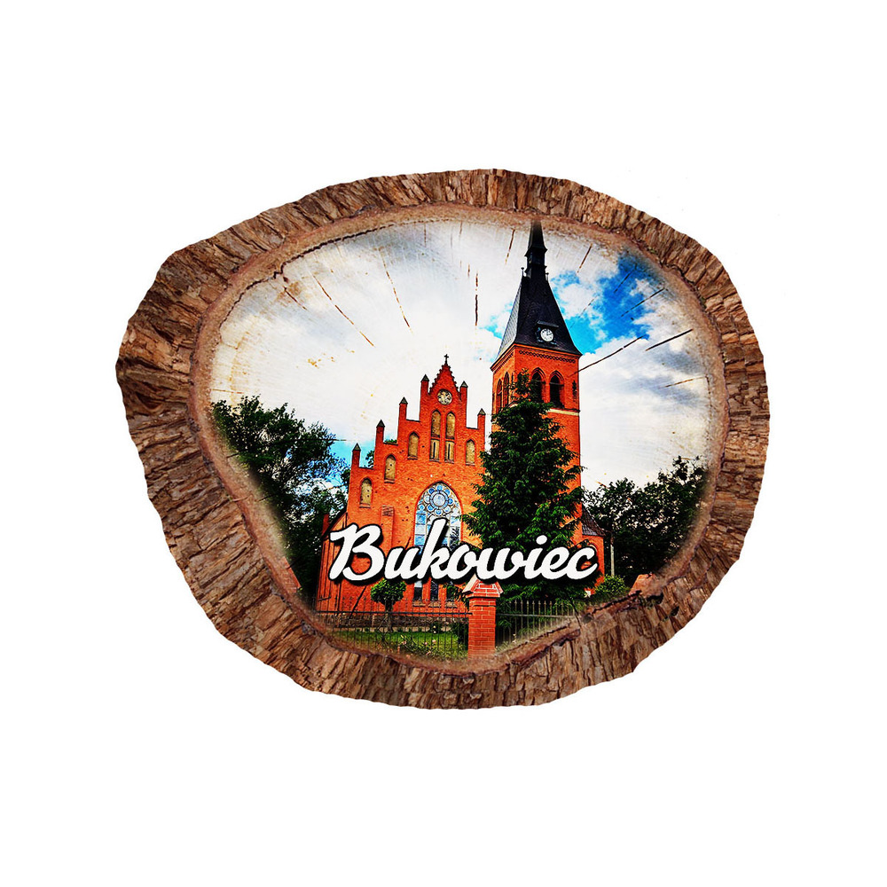 Magnes polyresinowy pieniek owal Bukowiec