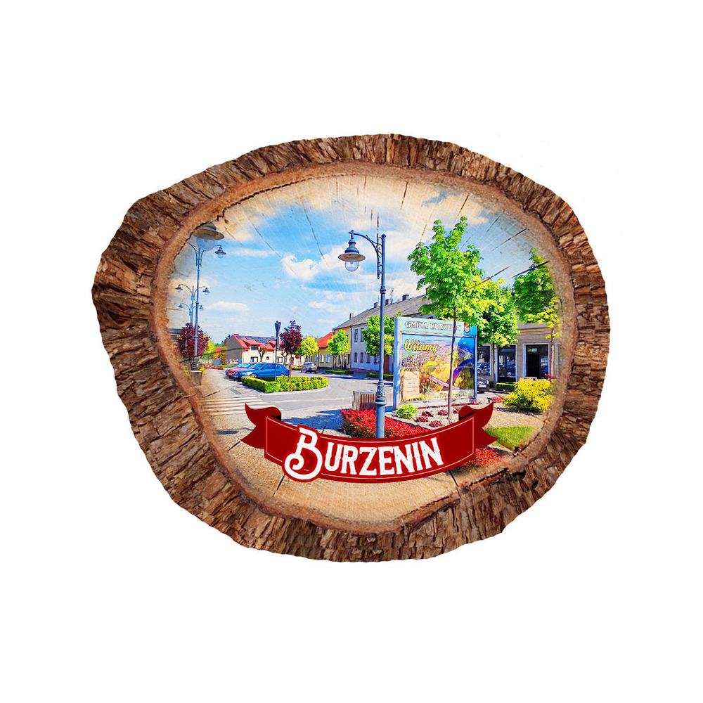 Magnes polyresinowy pieniek owal Burzenin