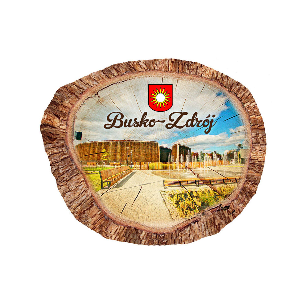 Magnes polyresinowy pieniek owal Busko-Zdrój
