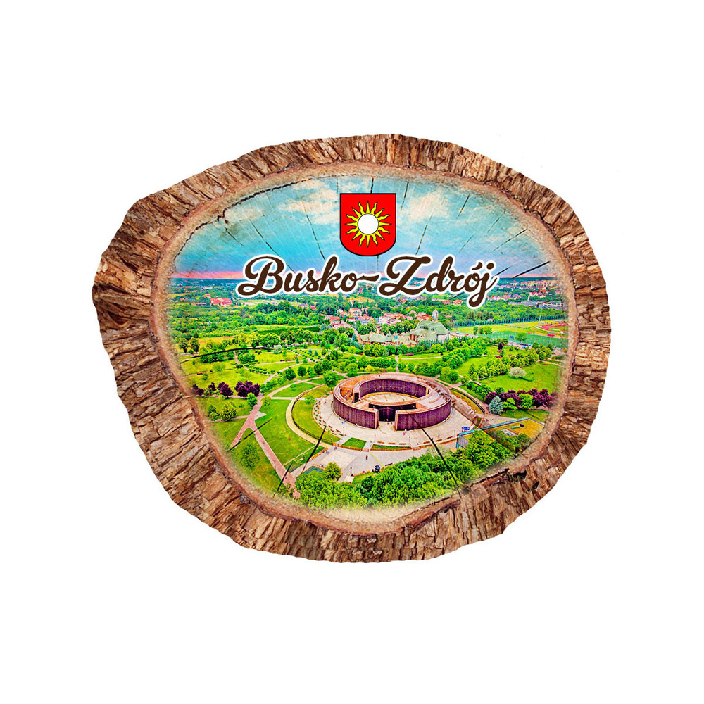 Magnes polyresinowy pieniek owal Busko-Zdrój